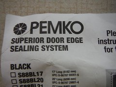 Pemko Door Edge Seal Dark Bronze S88D20