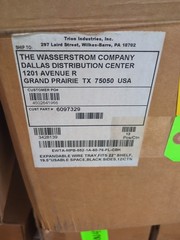 12 PACK TRION EXPANDABLE WIRE TRAY OPEN FITS 22″ EWTA-MPB-552-1A-60-76-FL-CBK