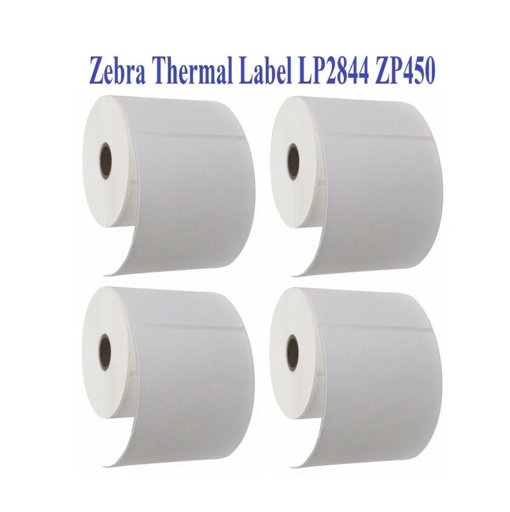 4 Rolls 4″X6″ Zebra 2844 Eltron ZP450 Direct Thermal Shipping Labels 1000 PCS