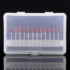 10packs Dental 0413 Brownie Polishers Bur FG 1.6MM Shank Mini Points AZDENT