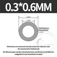 PTFE Tube Tubing Pipe ID 0.3-10mm OD 0.6-12.7mm High Temp Resistance Black
