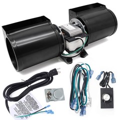 Adviace GFK-160 GFK-160A Fireplace Blower 12.81 x 4.31 x inches, Black
