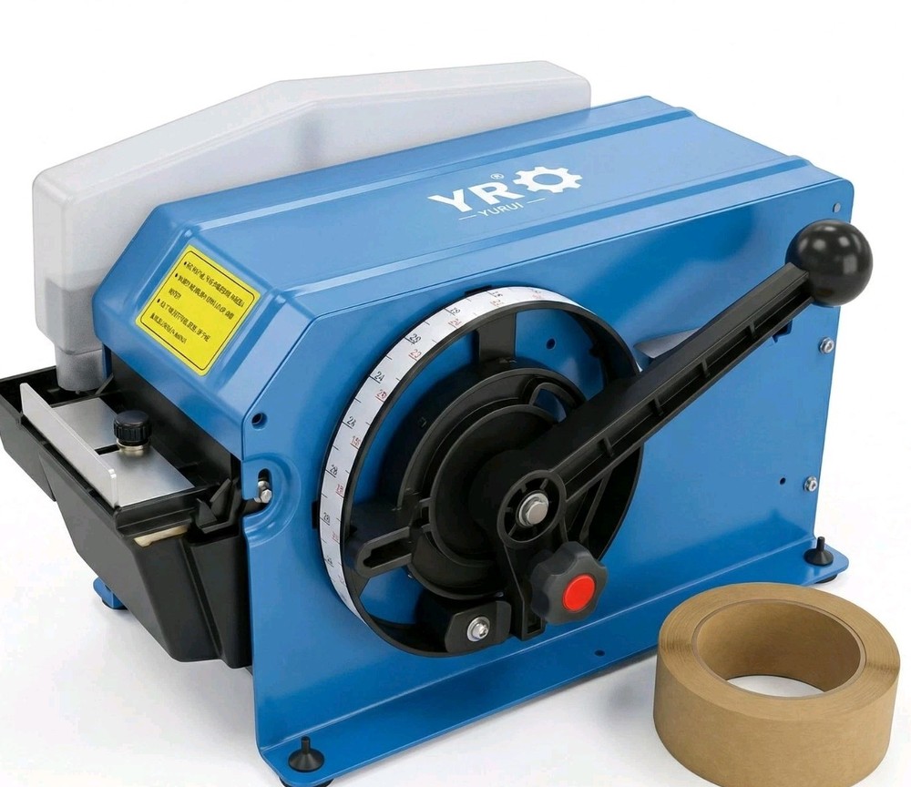 Manual Water-Activated Gummed Tape Dispenser Heavy Duty Kraft Paper 3 Inch Wide