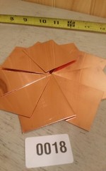 copper shim 2.4″ x 2″ 0.023″ Welding 027 .023 023 Sheet Rectangle TEN PIECE