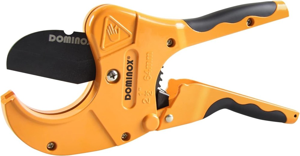 DOMINOX PVC Pipe Cutter, Ratchet PVC Cutting Tool, Cuts up to 2-1/2″ Pipe