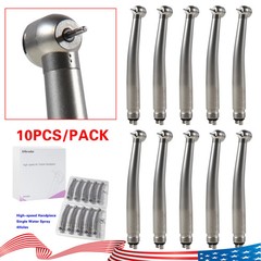 10pcs NSK PANA MAX Style Dental High Speed Handpiece Push Button 4 Holes Midwest