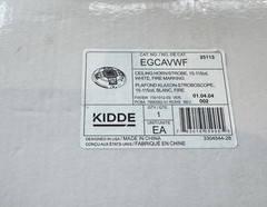 Kidde EGCAVWF Ceiling Horn Strobe 15-115cd WHITE “FIRE” Marking New in Box