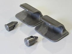 John Deere Quick Attach Weld Bracket 120R 200 300 400 500 Loader Hooks & Pins