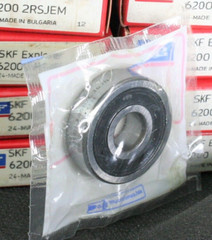 One (1) SKF 6200 2RSH/C3GJN Radial Deep Groove Bearing 10 MM ID Bulgaria NEW
