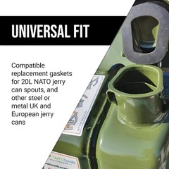 Mission Automotive Jerry Can Gaskets 5 Pack Gas Can Spout Replacement for 20 L