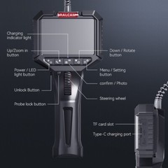 Ralcam Two-Way 210° Inspection Borescope 6.2mm Endoscope Camera 3.3ft Semi Rigid