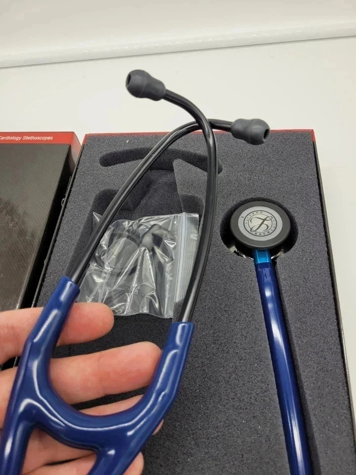 3M Littmann Cardiology IV Stethoscope, 6165, Blue-Black Chestpiece Black 27″