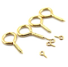 Eye Pins Hooks Eyelets Screw Threaded Mini Eyepins Hook 8mm 10mm 15mm 22mm 26mm