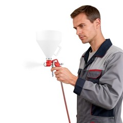 Air Spray Paint Texture Tool, Drywall Wall Painting Sprayer with 3 Nozzles, Text