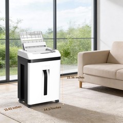 QUIETLEMON 150 Sheet Auto Feed Paper Shredder 20L Micro Cut P-5 For Office Home.