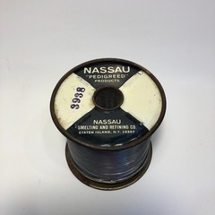 4lb 10oz Spool Nassau Western Electric Solder AT 7076 Pure Rosin Water White