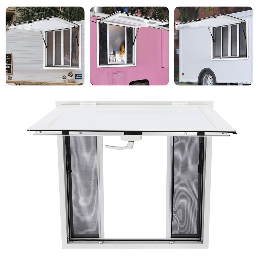 Concession Stand Trailer Serving Window Awning Food Truck Service Screen Window