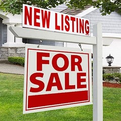 6 Pack Real Estate Rider Signs 6×24″ – For Sale, Open House, Sold, New Listing –