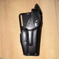 Safariland 6305-283 Duty Rated Level II Holster Black Leather Synthetic Glock 19
