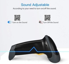 Lightweight Wired Barcode Scanner with High Compatibility for All Major Software