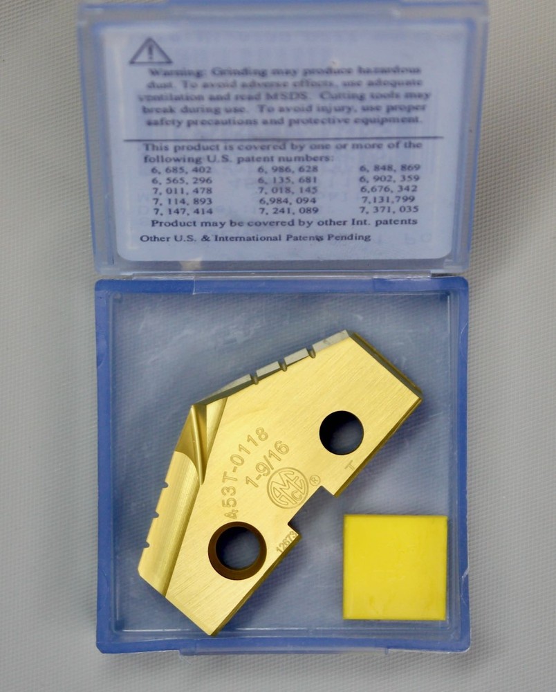 AMEC Allied 453T-0118 Spade Drill Insert 1-9/16″ Ser.3 Gen2 T-A Super Cobalt TiN