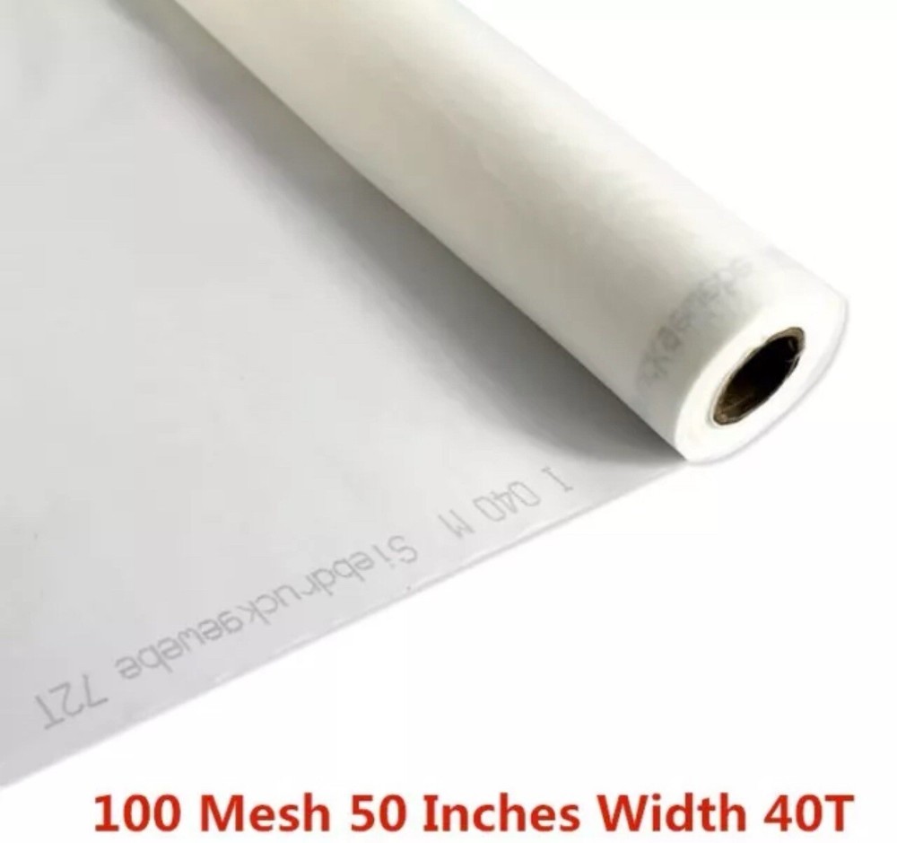 USA Stock 3 Yards Silk Screen Printing Mesh Fabric 100 Mesh /40T