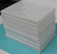 Lot of 10 pcs of 14mm Standard White Double 2 Discs DVD Case