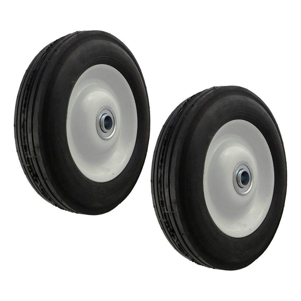 MARATHON Caster Wheels,8″dia,350 lb,Black,PR 847TP8