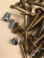 Furniture & Cabinet Screws Bolts Misc lot of hardware 3.7 pounds