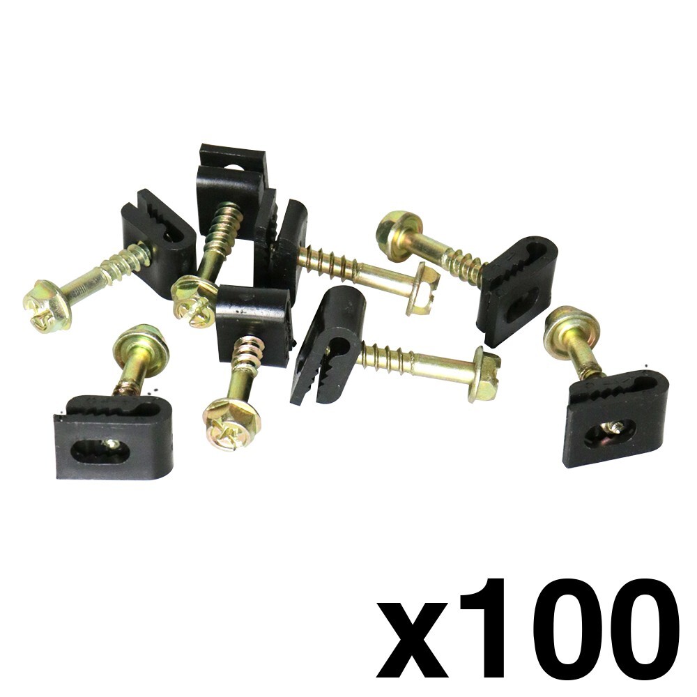 Skywalker Flexible Screw Clips for Ground Wire, Screw Depth: 1/2″, Pack of 100