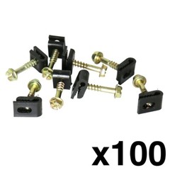 Skywalker Flexible Screw Clips for Ground Wire, Screw Depth: 1/2″, Pack of 100