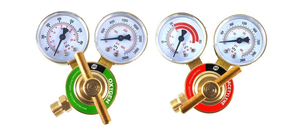 SÜA – Oxygen and Acetylene Regulators Welding Gas Gauges – Rear Entry – LDB
