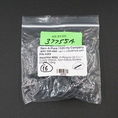 Aquafine 4253 O-Ring for 25.0mm Quartz Sleeve, EPDM (QTY 16)