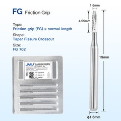 JMU Dental Surgical Bur Long FG #700 701 702 Carbide Burr 19mm High Speed