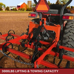 3 Pt Quick Hitch Adapter For Category 1 & 2 W/ Adjustable Bolt Tractor 3000lb