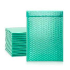 250 #0 Teal Poly Bubble Mailers Envelopes Bags 6.5×10 Extra Wide CD DVD