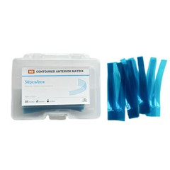 50Pcs/Box Dental Blue Strip Anterior Restoration Matrix Composite Resin Matrices
