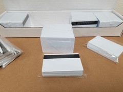 50 White HiCo Mag PVC Cards, CR80 .30 mil, 3 Track Magnetic Stripe USA Shipping
