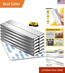 12 Pack Neodymium Magnets – Heavy Duty 18 lb Pull for Versatile Crafts & Science