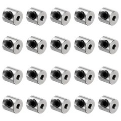 20pcs Set Screw Collars 2mm Bore Shaft Collars, 7mm OD, Stainless Steel