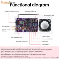 Digital Tube FM Radio Electronic Kit DIY Soldering Practice Kit 87.5MHz~108MHz