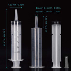 12Pack 60Ml Syringe for Liquid – Large Plastic Syringes without Needle for Jello