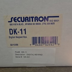 Securitron DK-11 Digital Keypad Access Control Panel Control Panels & Keypads.