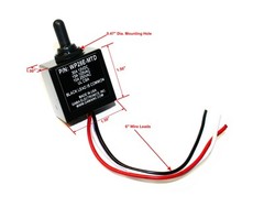 Waterproof 3 Position Momentary On-Off-Momentary On Toggle Switch