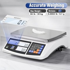 Electronic Gram Scale for Coins 30kg 0.1g