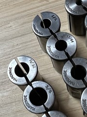 Hardinge HDB-5 drill bushings – 5/8″ OD, many sizes (loc:A2)