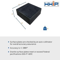Granite Surface Plate Certificate Included-~