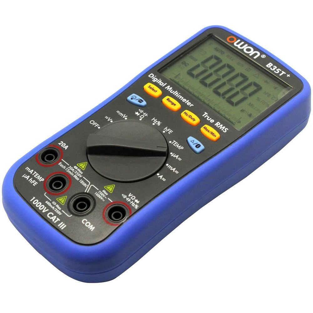 OWON B35T+ 3-in-1 multimeter with Bluetooth True RMS measurement datalogger