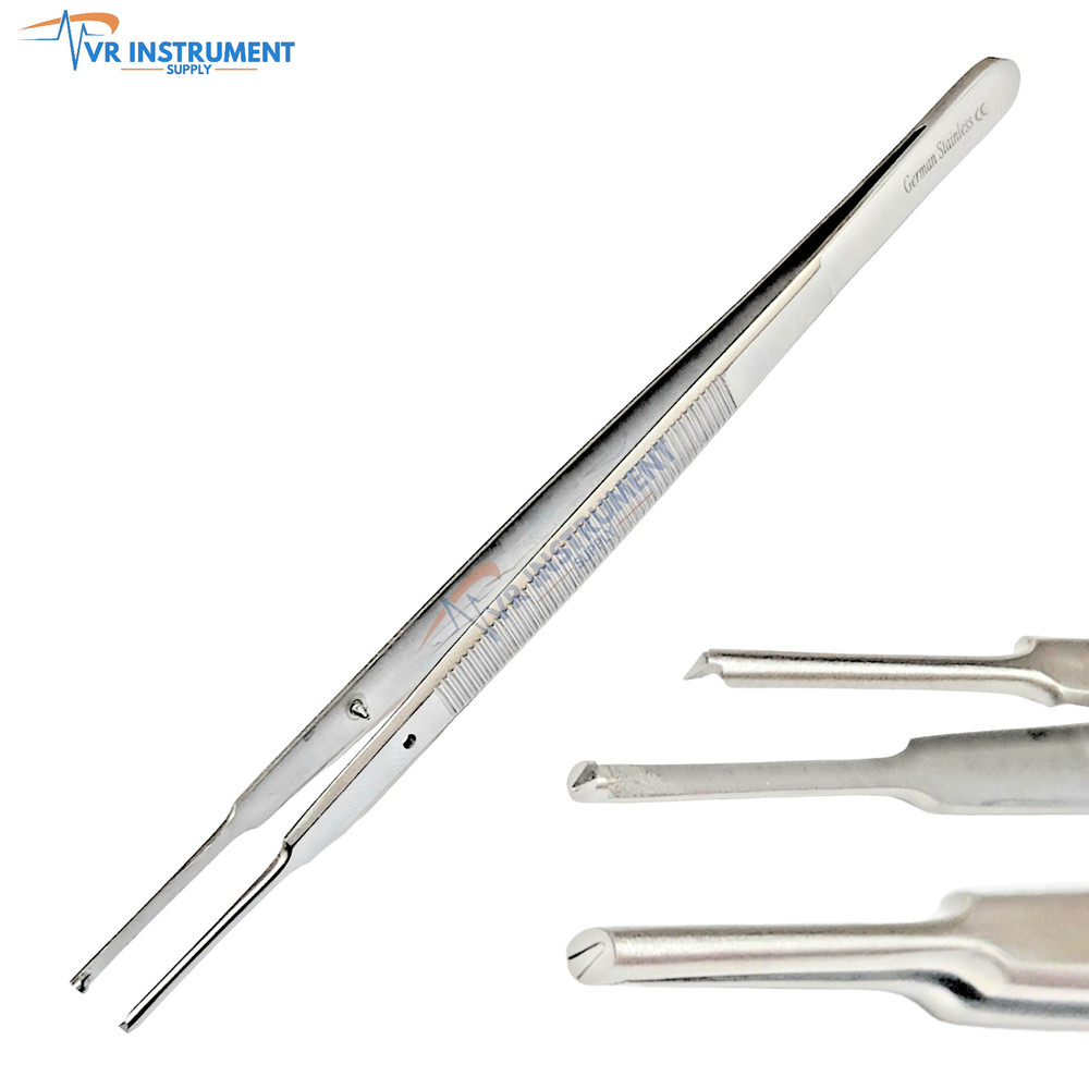 Gerald Tissue Forceps 7″ Straight Delicate 1×2 Teeth German Stainless Steel