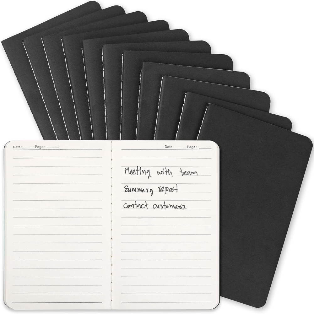 Mini Pocket Notebooks Bulk 3.5 X 5.5 Inches 12 Pack Small Note Pads Lined Little